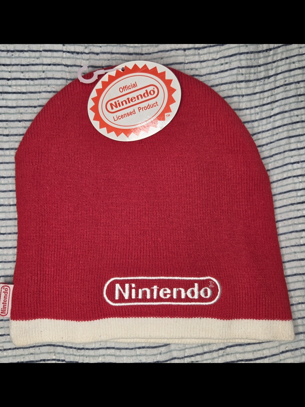 Vintage Nintendo Red And White Beanie 2003 New With Tag